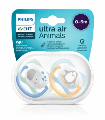 AVENT Sucette Garçon Collection Animal 0-6M-8710103949305