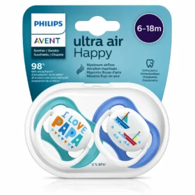 AVENT Sucette Garçon Collection Papa 6-18M-8710103949220