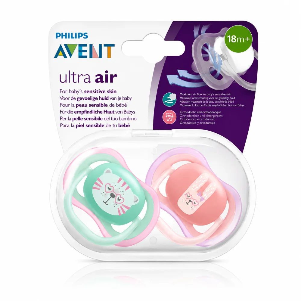 AVENT Philips Sucettes Ultra Air 18M+ B/2 SCF349/13
