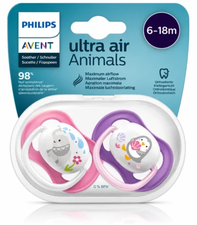 AVENT Sucette Ultra Air Animals 6-18M+-8710103949428