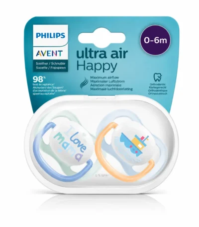 AVENT Sucette Ultra Air Happy 0-6M-8710103949169