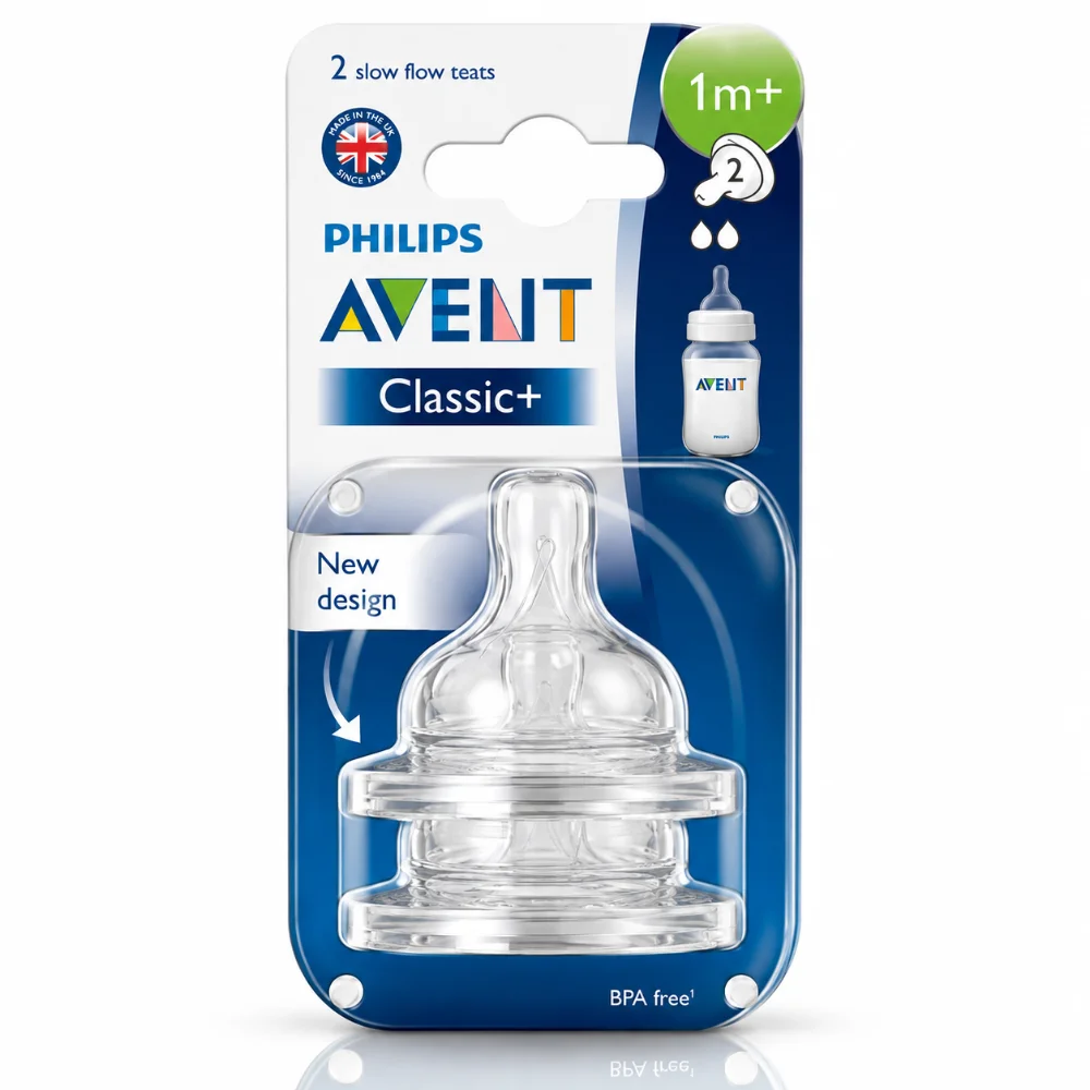 AVENT TETINE CLASSIC ANTI-COLIC 2PIECES 1M+ SCF632/27