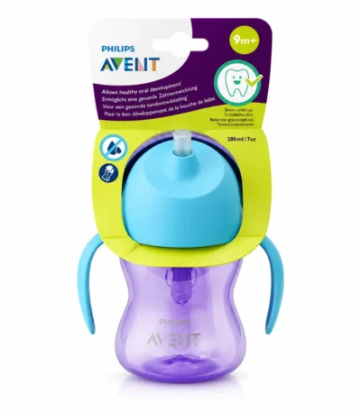AVENT Tasse à Paille 9M+ 200 ml-8710103781905