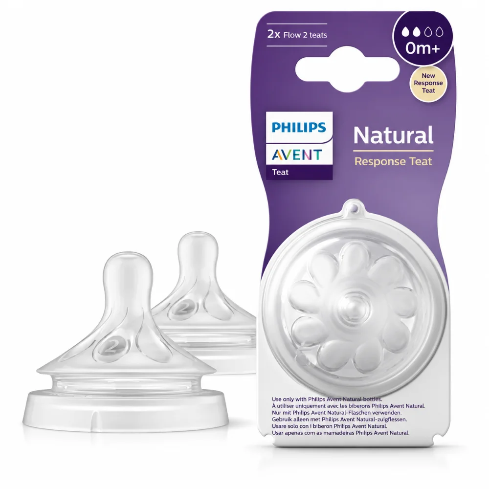 AVENT Tétine Natural Response 0M+ 2 pièces