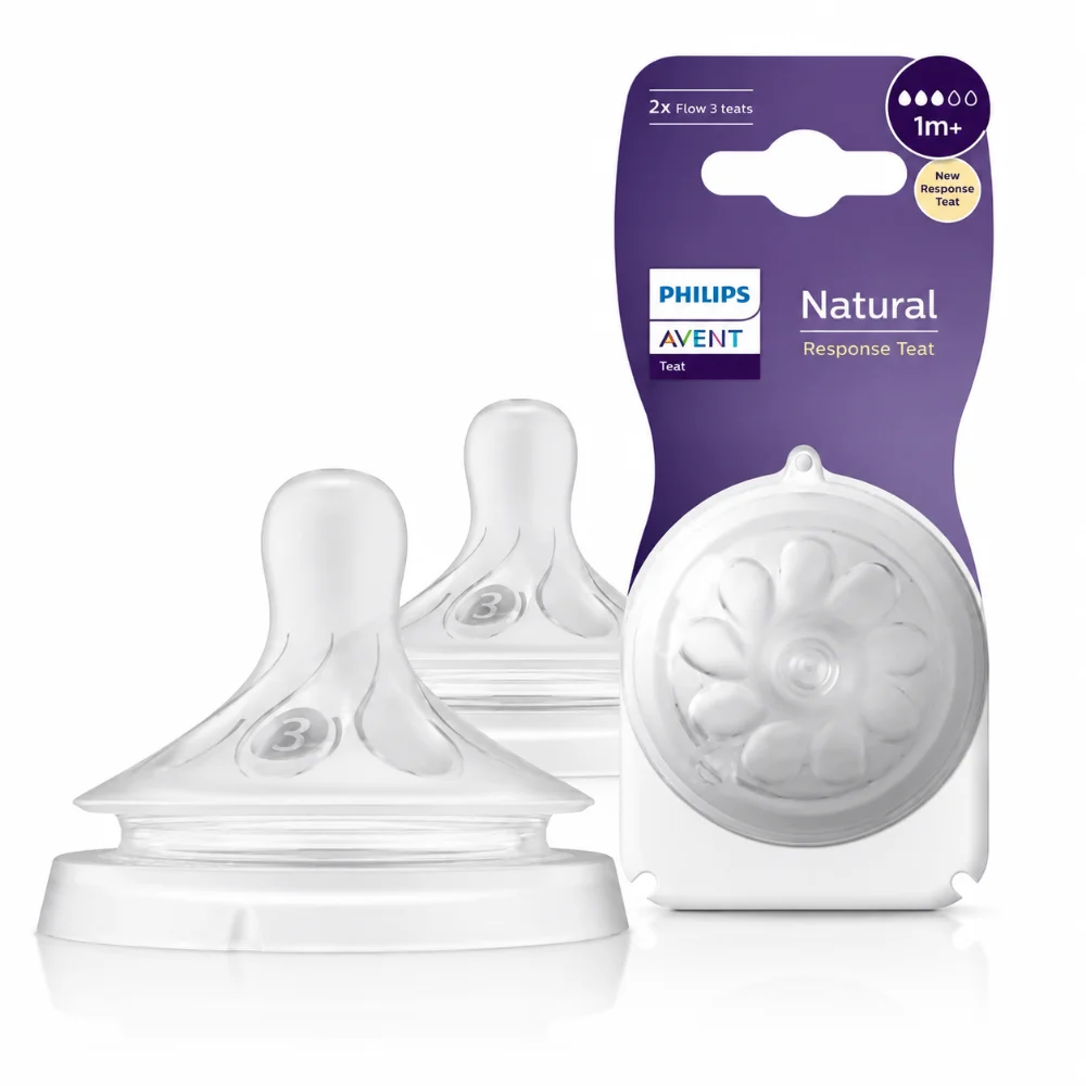 Philips Avent Tetines Natural Response 1m+ - Debit 3 - Lot De 2