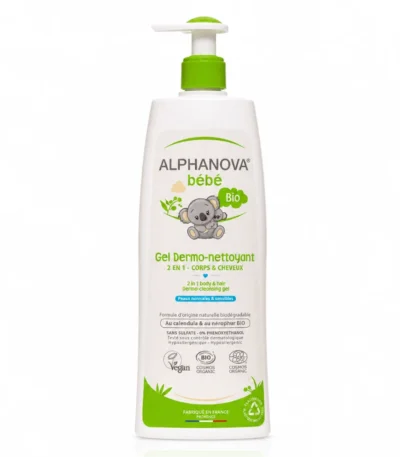Alphanova Bébé Dermo-nettoyant cheveux et corps 500ml