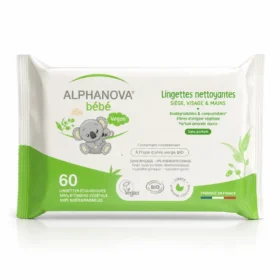 Alphanova Bébé Lingettes bébé nettoyantes sans parfum 60 pcs-3760075070748