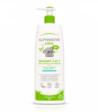 Alphanova Bébé Moussant 3 en 1 bain bébé bio 500 ml-3760075070700