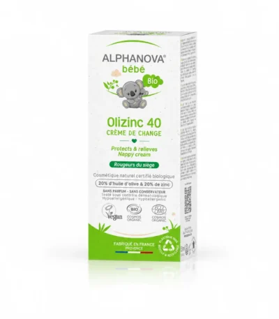 Alphanova Bébé Olizinc 40 Crème de Change, 50 g-3760075072070