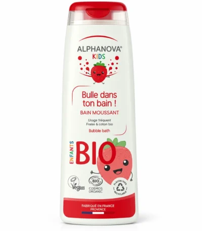 Alphanova Kids Bulle dans ton bain ! Bain moussant bio Fraise 250ml-3760075070670