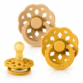 BIBS 02 SUCETTES BOHEME PACIFIER DESERT SAND HONEY BEE SIZE 2-5713795231690
