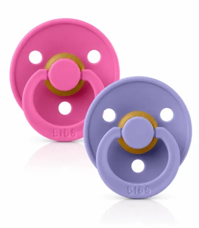 BIBS 02 SUCETTES COLOUR NATURAL RUBBER BUBBLGUM PERI SIZE 2 6M+-5713795260614