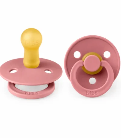 BIBS 02 SUCETTES COLOUR PACIFIER DUSTY PINK CORAL SIZE 1 0M+-5713795255184