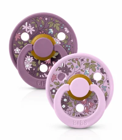 BIBS 02 SUCETTES COLOUR PACIFIER LIBERTY CHAMOMILE LAWN VIOLET SKY MIX SIZE 2 6M+-5713795256129