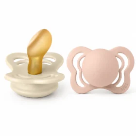 BIBS 02 SUCETTES COUTURE PACIFIER IVORY BLUSH SIZE1 0M+-5713795216802