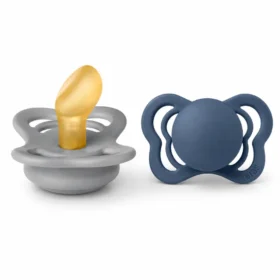 BIBS 02 SUCETTES COUTURE PACIFIER S CLOUD STEEL BLUE SIZE 1-5713795216772