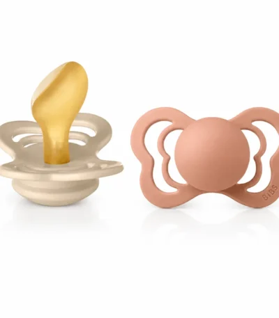 BIBS 02 SUCETTES COUTURE PACIFIER VANILLA PEACH SIZE 2-5713795204243