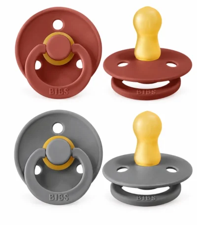 BIBS 02 SUCETTES PACIFIER RUST SMOKE 6M+ SIZE 2-5713795120222