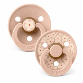 BIBS 2 SUCETTES COLOUR NATURAL RUBBER JASMINE BLUSH MIX SIZE 1-5713795259656