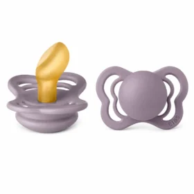 BIBS 2 SUCETTES COUTURE PACIFIER FOSSIL GREY MAUVE SIZE 1-5713795236794
