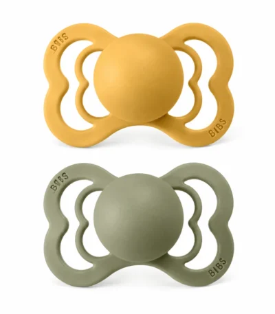 BIBS 2 SUCETTES SUPREME COLLECTION HONEY BEE OLIVE SIZE 1-5713795204717