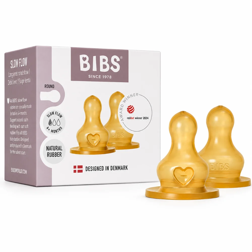 BIBS 2 TETINES RONDES LATEX BIBERON A DEBIT LENT 0M+ BIBS 2 TETINES RONDES LATEX BIBERON A DEBIT LENT 0M+-5713795265282