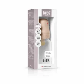BIBS BIBERON BOTTLE LATEX SLOW FLOW- BLUSH 0M+ 150ML-5713795265336