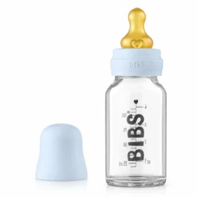 BIBS BIBERON EN VERRE BABY BLUE SET COMPLET 0M+ 110ML-5713795238651
