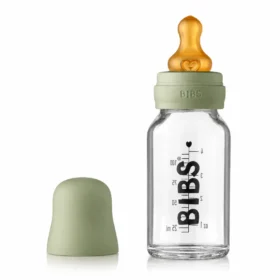 BIBS BIBERON EN VERRE POUR BEBE RESISTANTS A LA CHALEUR ET ANTI-COLIQUES 110ML-5713795220908