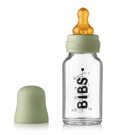 BIBS BIBERON EN VERRE POUR BEBE RESISTANTS A LA CHALEUR ET ANTI-COLIQUES 110ML-5713795220908
