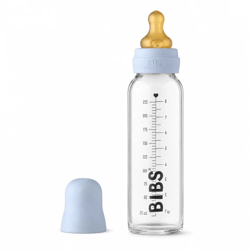 BIBS BIBERON ENSEMBLE COMPLET EN VERRE POUR BEBE 225ML BIBS BIBERON ENSEMBLE COMPLET EN VERRE POUR BEBE 225ML-5713795238705