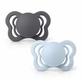 BIBS Iron Baby Blue Size 1 2 Sucettes 0M+-5713795217595