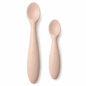 BIBS LOT DE 2 CUILLERES BEBE ET PARENT BLUSH-5713795230952