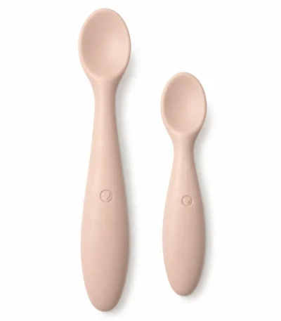 BIBS LOT DE 2 CUILLERES BEBE ET PARENT BLUSH-5713795230952
