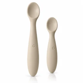 BIBS LOT DE 2 CUILLERES BEBE ET PARENT VANILLA-5713795230983