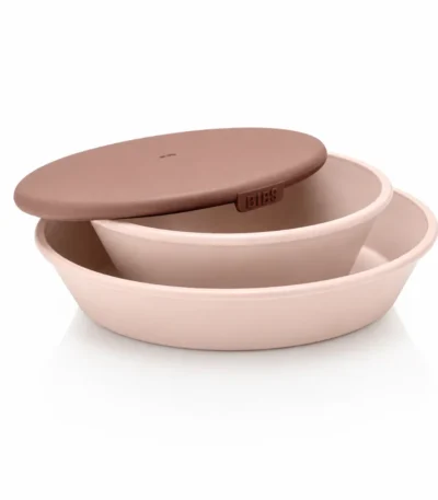 BIBS MINI MEAL DINNER SET LOT DASSIETTES 3 PIECES BLUSH-5713795230945