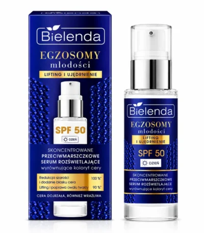 BIELENDA EGZOSOMY SERUM CONCENTRE DE JOUR ANTI RIDES ECLAT SPF50 30ML-5902169061326