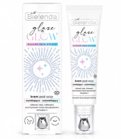 BIELENDA GLAZE & GLOW CREME CONTOUR DES YEUX HYDRATANTE ET ILLUMINATRICE 15ML-5902169059477