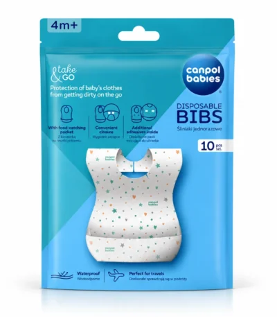 Bavoir Imperméable Jetable avec Poche 10P