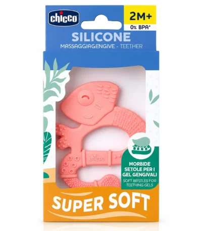 CHICCO - ANNEAU DE DENTITION SOFT +2MOIS IGUANE ROSE-8058664143412