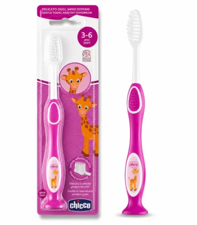 CHICCO - BROSSE À DENTS POUR ENFANTS 3-6 ANS-8058664075201