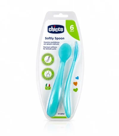 CHICCO CUILLÈRE SOUPLE SILICONE – 6M+-8058664061853