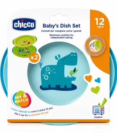 CHICCO - ENSEMBLE DE DEUX ASSIETTES +12MOIS-8058664086580
