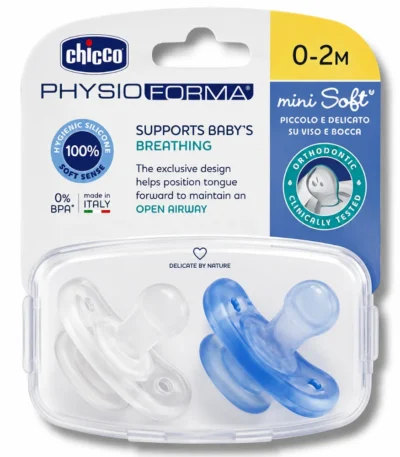 CHICCO - LOT DE 2 MICRO SUCETTES 0-2MOIS-8058664128426