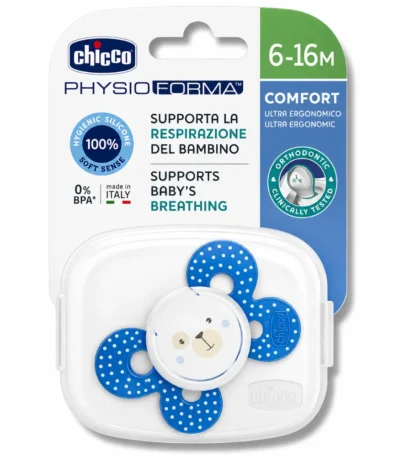 CHICCO - SUCETTE PHYSIO COMFORT EN SILICONE 6-16 MOIS-8058664059058