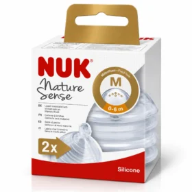 NUK Nature Sense 2 tétines silicone taille M