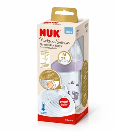 NUK Nature Sense Biberon Verre 240 ml