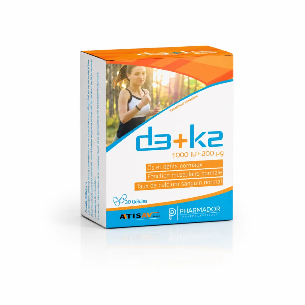 Pharmador D3 +K2 b30 gelules Pharmador D3 +K2 b/30 gelules