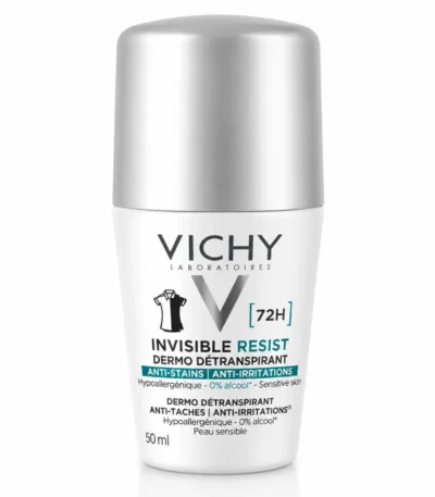 VICHY DEODORANT INVISIBLE RESIST DERMO DETRANSPIRANT 72H Roll On 50ML-3337875894265