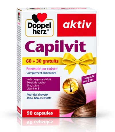DOPPEL HERZ AKTIV - CAPILVIT FORMULE AU CUIVRE 90 CAPSULES-4009932417203
